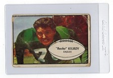 1953 Bowman Bucko Kiroy Philadelphia Eagles #4 Football Trading Card Rookie RC