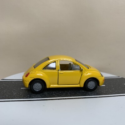 Siku Super #1096 1997 Volkswagen VW New Beetle Bug Compact Yellow 1:64 Scale NM