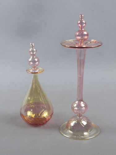 Ampolle per profumo Vetro Murano contenitori artistici eleganti vintage anni ‘80