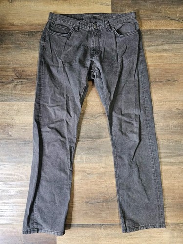 Rodd & Gunn Men’s Straight Fit Jeans Size 34x29 34L Black Gray  Stretch CORDUROY - Picture 1 of 9