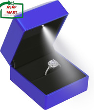 LED Ring Earring Box for Proposal, Wedding, Engagement Luxury Jewelry Gift Box