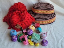 Lot Of Vintage Fringe For Crafts + Tatting/Crochet Threads
