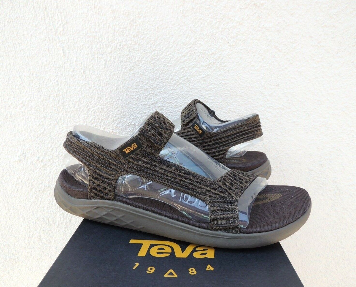 TEVA OLIVE TERRA FLOAT KNIT UNIVERSAL STRAPPY SANDALS, US 12/ EUR  ~NIB
