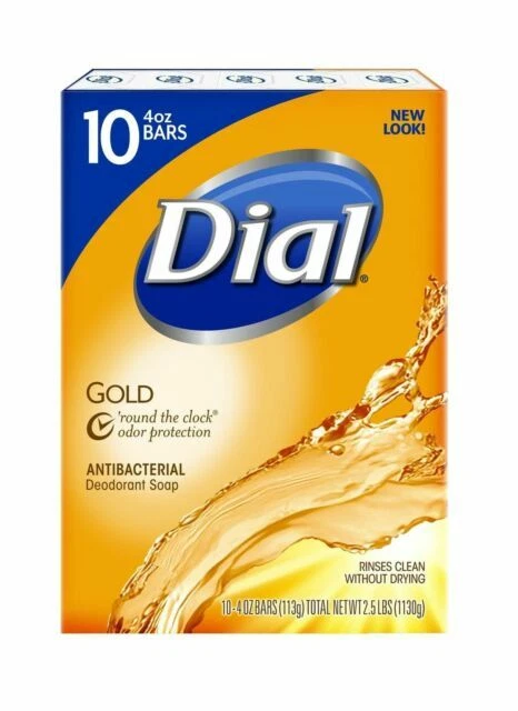 Dial Gold Antibacterial Deodorant Soap 4oz 10 Count