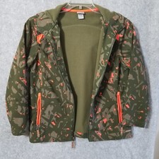 Champion Hoodie Jacket Youth 12/14 Orange Green Camo Outdoor Camoflauge Youth