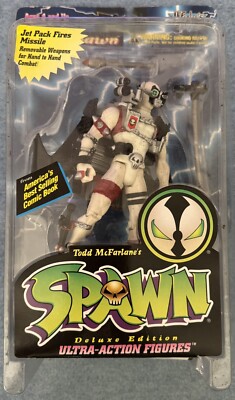 Spawn White Pilot Spawn Deluxe Edition Ultra Action Figure McFarlane 1995 SEALED