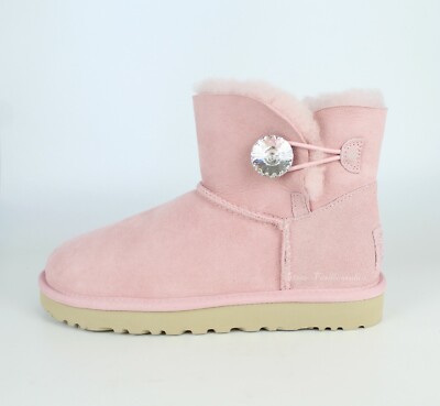 NEW UGG Mini Bailey Button Bling Suede Boot, US 6 | eBay