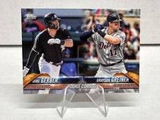 2018 Topps Update Series Rookie Combo #US36 Mike Gerber Grayson Greiner Tigers
