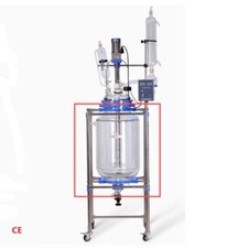 1* jacketed vessel of 10L Chemical Laboratory Jacket Glass Reactor S#