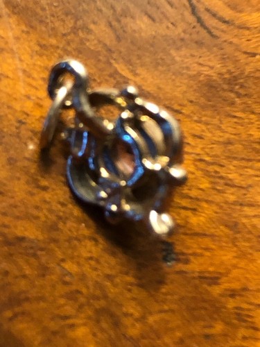 Lot of 3 Sterling Silver Charm Pendants - Elephant, Rhino & Amethyst - Picture 7 of 7