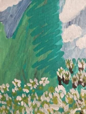 GAT PAINTINGS IMPRESSIONISM ORIGINAL COLLECTIBLE WHIMSICAL LANDSCAPE & ANIMALS