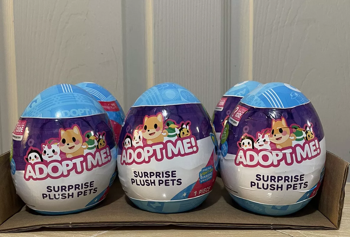 2023 ADOPT ME! Surprise Egg Plush Pets *1 Mystery Stuffed Animal & Code 