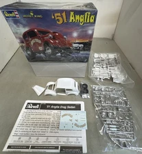 Revell Model King 1/25 51 Anglia Street Rod Dragster Gasser Kit Open Complete