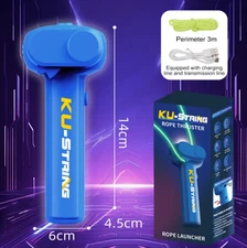 Lasso String Shooter Loop Toy Handheld Zip Rope Launcher Propeller Toy *lot