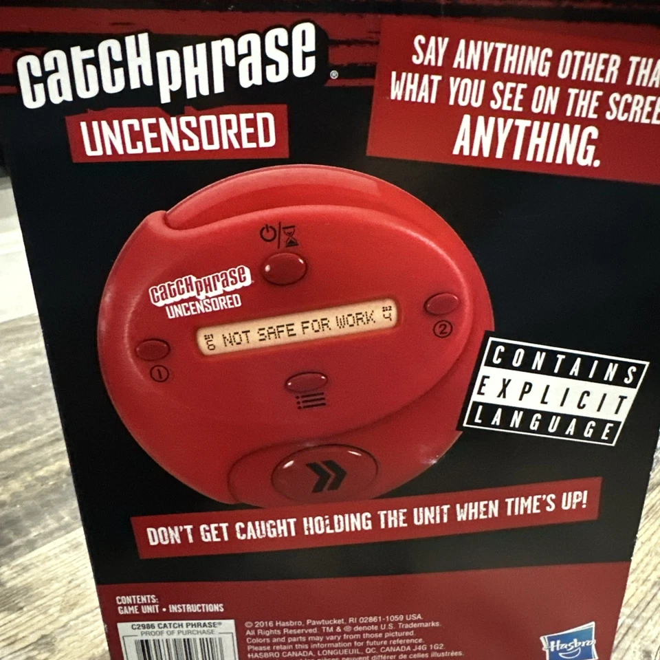 Catch Phrase: Juego de fiesta electrónico portátil rojo adulto sin censura - Nuevo en caja Foto 4 de 4
