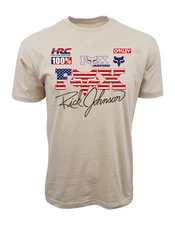 MENS GRAPHIC MOTORCROSS RICK JOHNSON  LOGO T SHIRT
