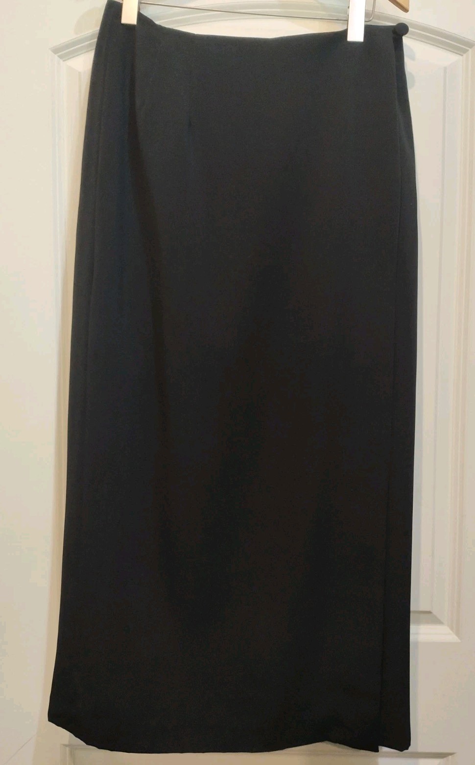 Geoffrey Beene Ladies Size 14 Black Maxi Skirt Lined Minimalist Office Formal