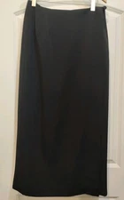 Geoffrey Beene Ladies Size 14 Black Maxi Skirt Lined Minimalist Night Out