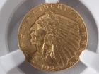 NobleSpirit 1925 D $2.50 GOLD Indian Head Quarter Eagle NGC MS 62