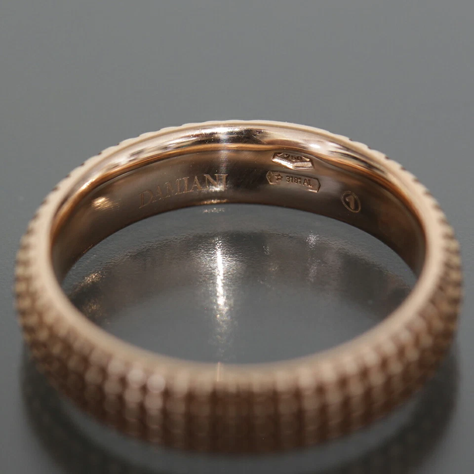 Anillo DAMIANI Pinky Sueño Metropolitano Diamante 750 K18 Oro Rosa talla JP 6 Japón Foto 3 de 4