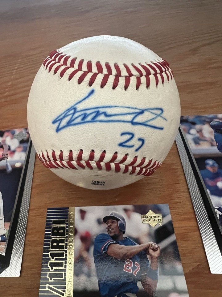 Vladimir Guerrero Jr Autographed Minor League Baseball And Dads Cards 🤣