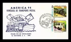 Dr Jim Stamps El Salvador America '94 Mail Transport Vehicles 2v Set FDC