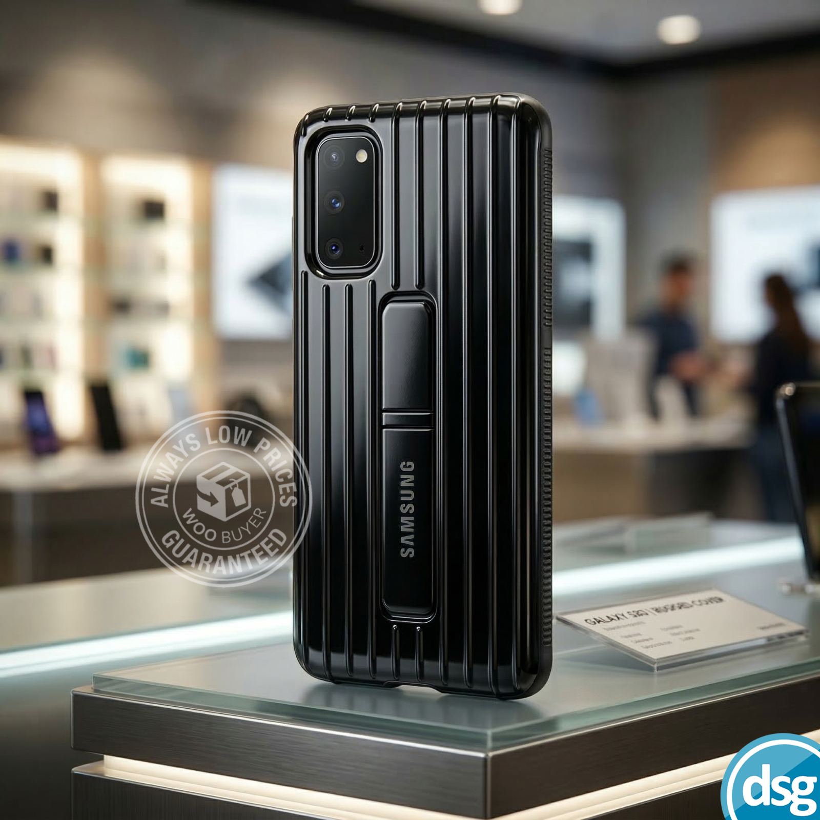 Samsung Galaxy S20 5G Official Protective Standing Case Rear Phone Cover - Black