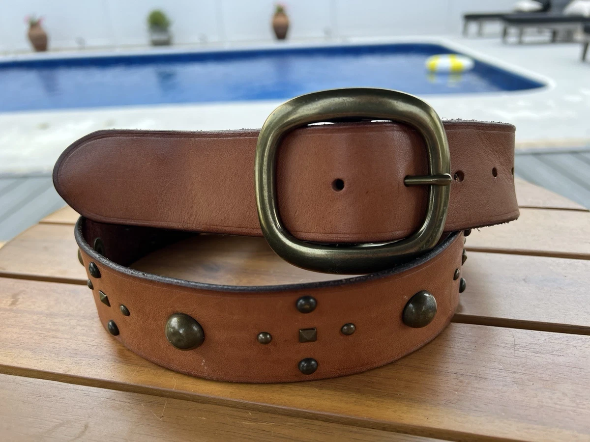 GAP Suede Leather Belt Women S Brown Grommets Preppy Grunge Indie Western Hippie GAP Women main image 4