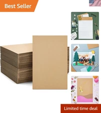 Large Brown Corrugated Cardboard Sheets - Perfect for Shipping & Crafts, 50-Pack