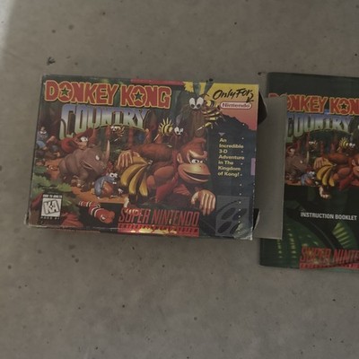 SNES Donkey Kong Country CIB Complete Nice Condition!!