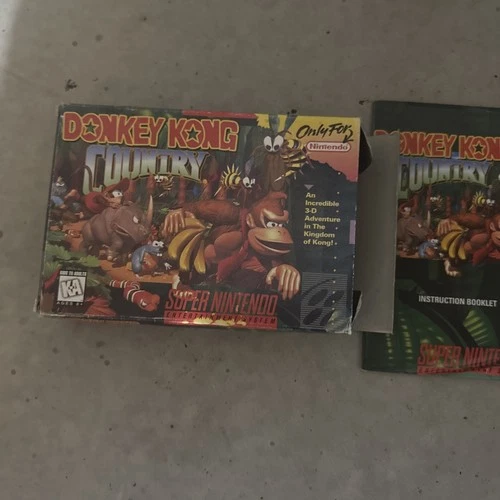 SNES Donkey Kong Country CIB Complete Nice Condition!!