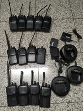 Lot of 13 Vertex Standard VX-261-G7-5 /G6-5 Two-Way Radio and CHARGE BASE( 3pcs)