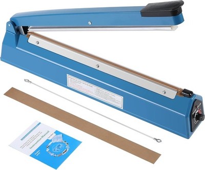 16'' Impulse Heat Sealer for Bags (Plastic, Mylar, Food Storage) Meals Heavy Duty