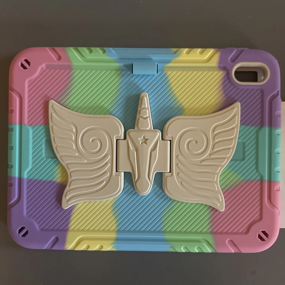 For iPad (A16) 11th/10th Gen 10.9"Case Full Body Silicone PC Stand Unicorn Cover - Image 2 of 4