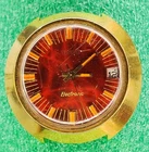 lot C2133 mens Timex  Electric UFO Flying Saucer Red Quartz Vintage Watch Parts