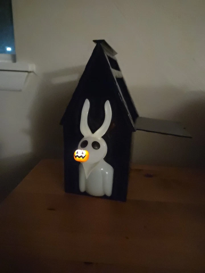 Cubo de palomitas de maíz Pesadilla antes de Navidad Zero Disneyland con nariz iluminada Foto 4 de 4