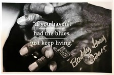 Buddy Guy Signed Keep Living Litho Poster