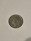 1947 Maple Leaf Canada 25 Cents Silver Quarter King George VI 80% Silver