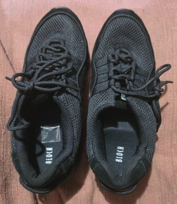 Bloch Dance Sneakers Split Sole Mesh Black Boys Girls Youth Jazz Hip Hop 8.5