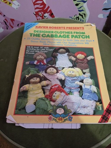 Vintage Cabbage Patch Kid 1980s  clothing sewing pattern book