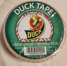 2 Duck Brand Duct Tape  Green, Orange  Pink CHEVRON  1.88 inches x 10 yards