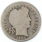 1901-S Barber Dime AG Silver 10c