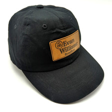 Evan Williams Bourbon hat black adjustable strap-back cap