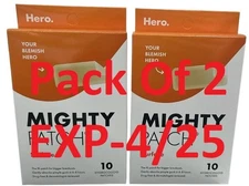 Hero Cosmetics Mighty Surface Patch - 10ct (Pack Of 2) SEE PIC FOR DATE