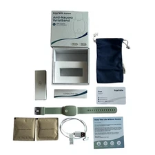 EmeTerm Explore Anti-Nausea Wristband Green TENS Neuromodulation Waterproof New