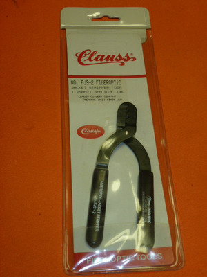 NEW! Clauss FIBEROPTIC JACKET STRIPPER, Model: FJS-2, 1.25mm / 1.50mm Diameter
