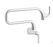 Kohler Graze K-22066-CP Wall Mount Pot Filler Faucet Kitchen Polished Chrome New