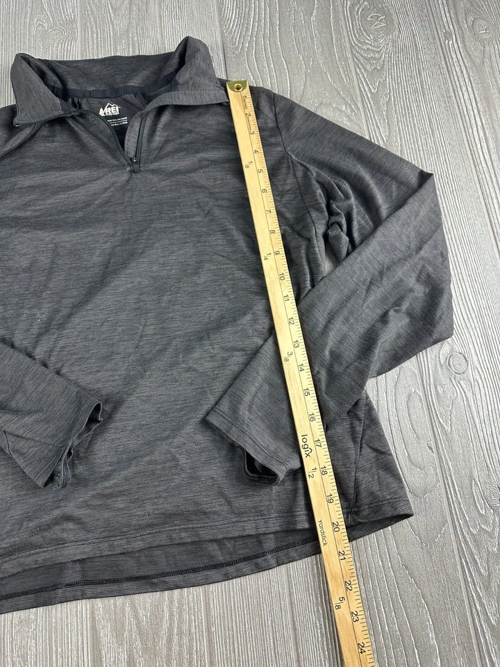 REI Shirt Womens Large Long Sleeve Activewear 1/4 Zip Lightweight Pullover - Image 4 of 4