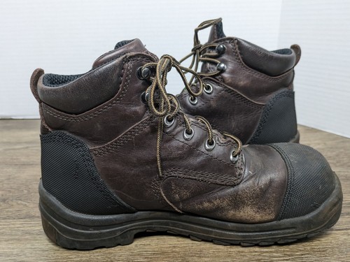 Red Wing Waterproof CSA 6" Safety Boots King Toe Brown Leather Men's Size 8.5D - Picture 10 of 15