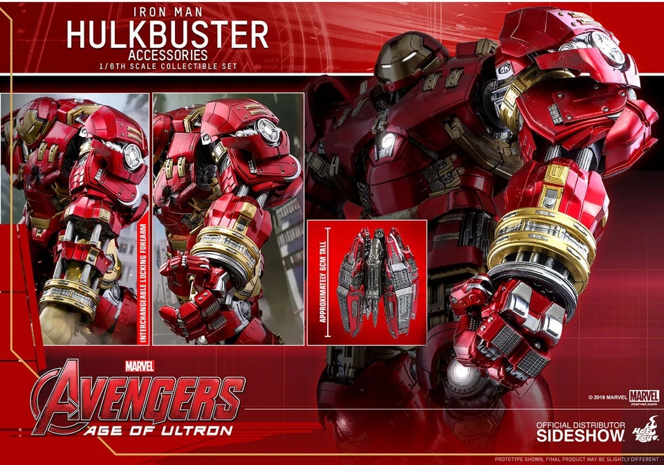 Hot Toys 1/6 Marvel's Avengers Age of Ultron Hulkbuster Accesorios Sexta Escala Foto 2 de 2